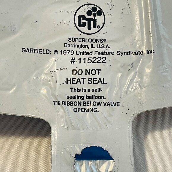 Garfield I'm Yours Self-Sealing 18" Foil Balloon By CTI Vintage Jim Davis 1979 - Picture 5 of 10